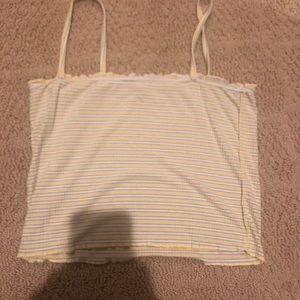 yellow crop top